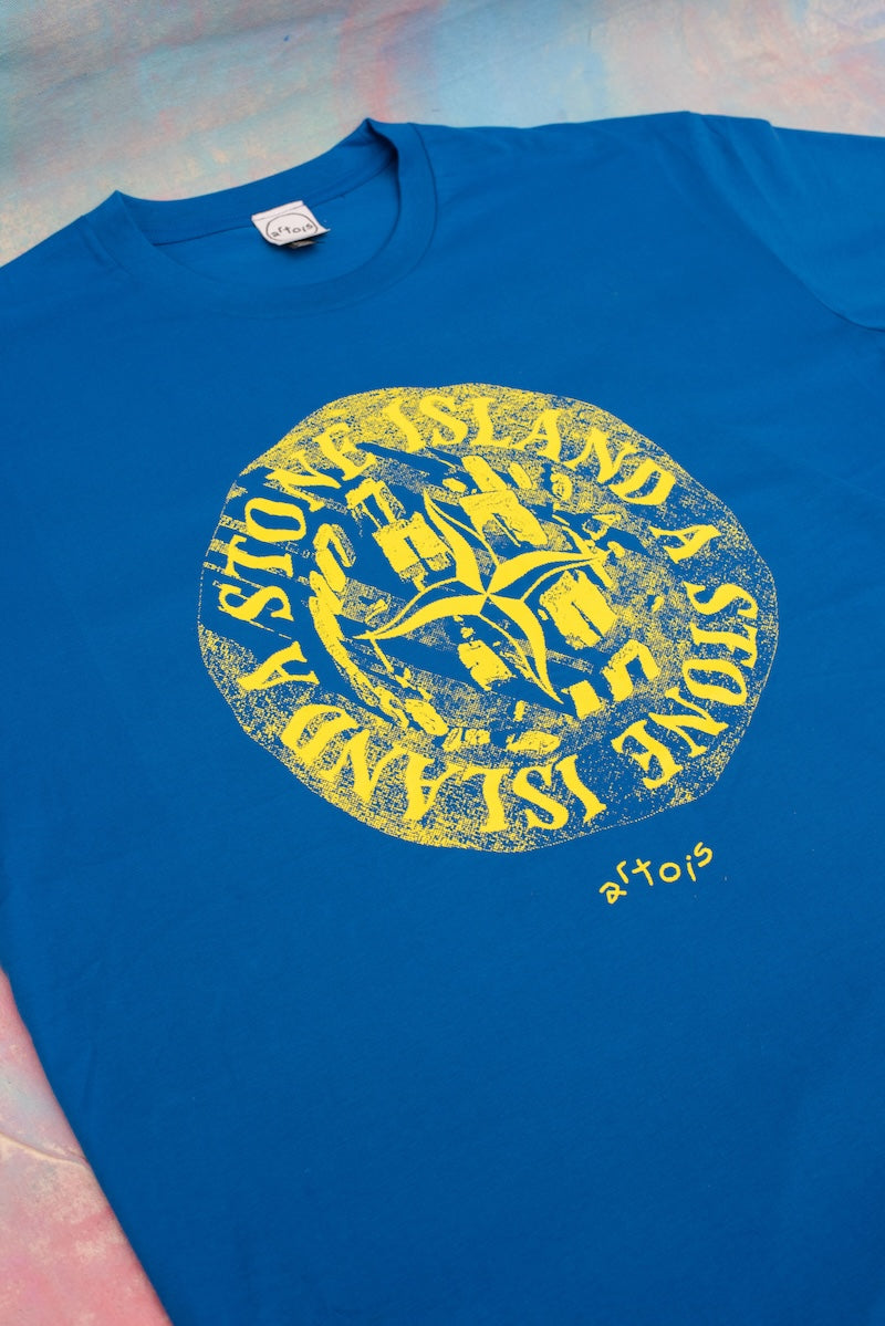 Sun Stone Circle Tee Blue