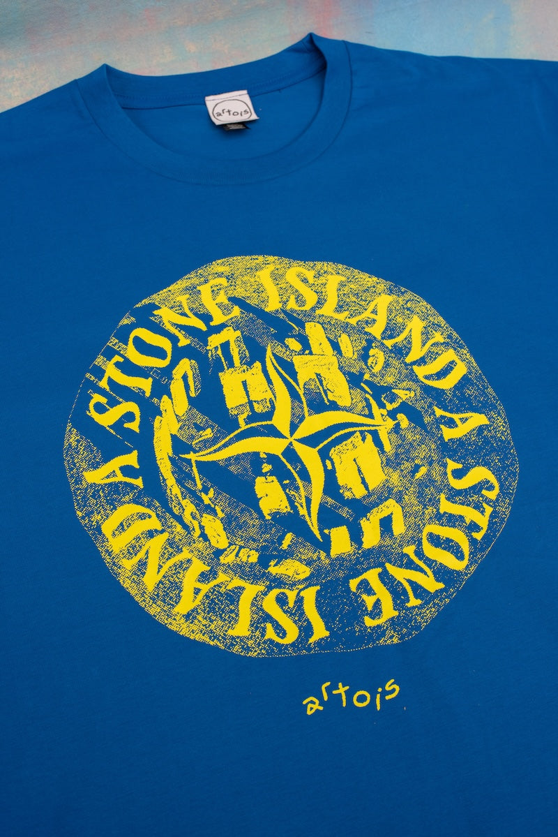 Sun Stone Circle Tee Blue