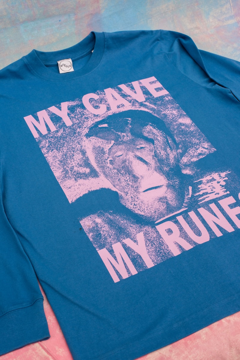Grotte-God Long Sleeve Tee Blue
