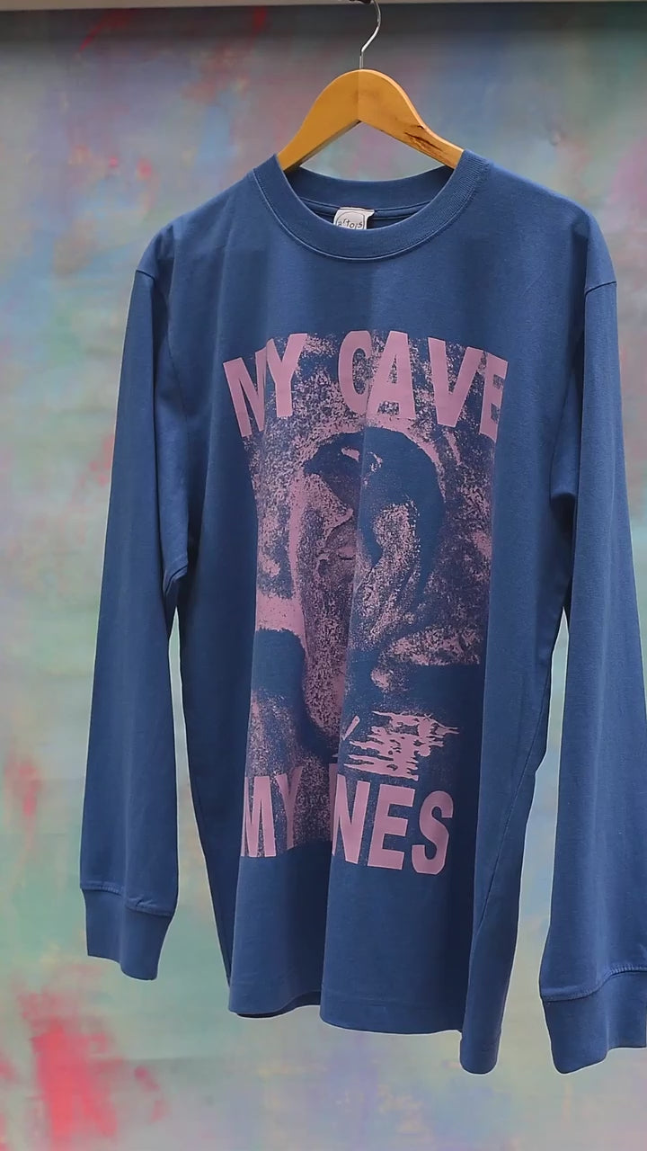 Grotte-God Long Sleeve Tee Blue